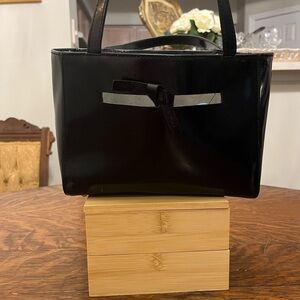 Vintage Kate spade black patent leather handbag! wear it with jeans or a forma!